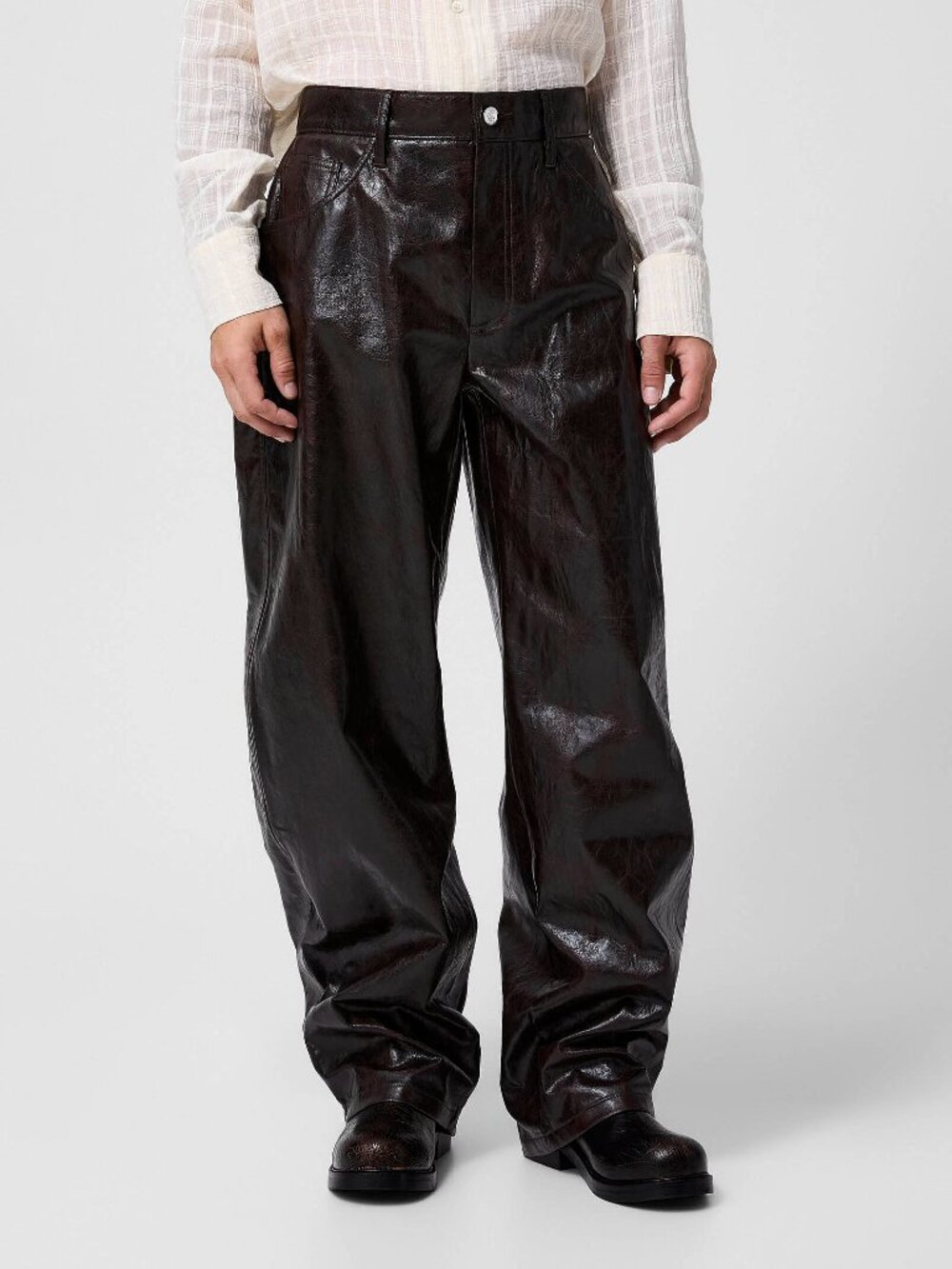 BNWT AW25 SEFR NASEDO COATED DARK TECH PANTS 34 & 36